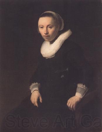 REMBRANDT Harmenszoon van Rijn Portrait of a young woman seated (mk33) Germany oil painting art